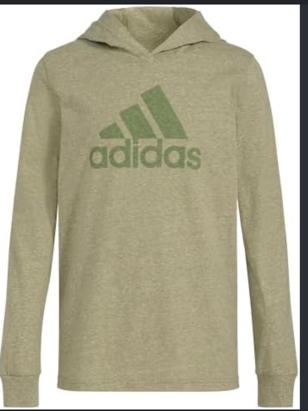 NWT adidas Long Sleeve hoodie Logo Tee - Olive